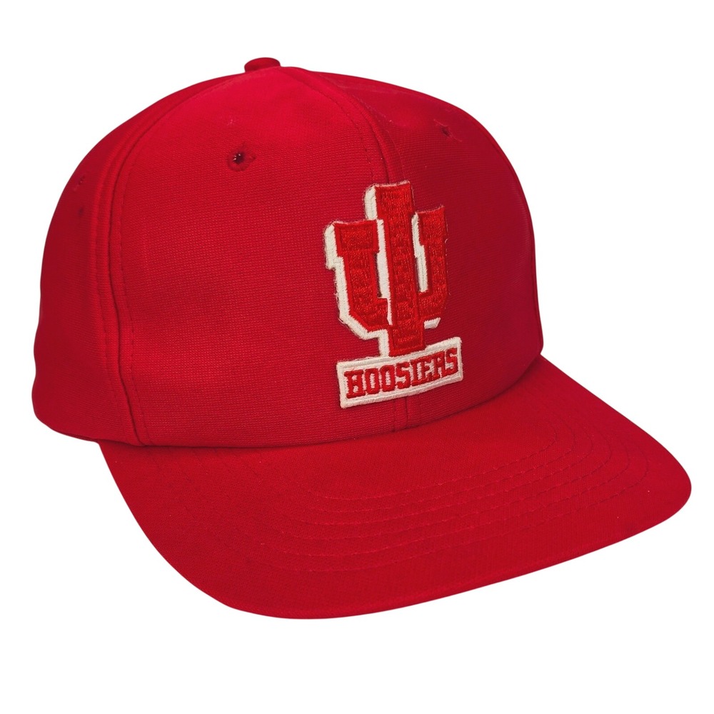 Universal Ind Inc Indiana Hoosiers Snapback Hat Size M/L Red Vintage IU NCAA Cap